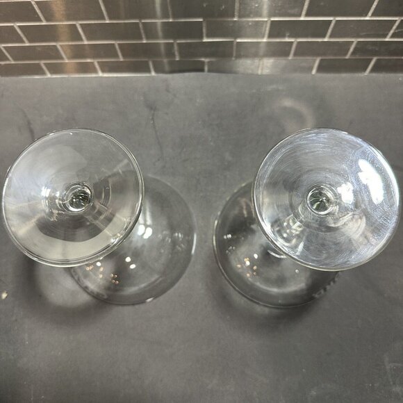 Vintage Chambord Coupe Cocktail Glasses Set Of 2 Etched Stemmed Barware - Picture 5 of 7